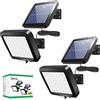 Benma Lampade solari per esterni, [2 pezzi] 56 LED lampade solari 120° super luminose, lampada da parete solare con sensore di movimento, IP65, impermeabile, da giardino, con cavo da 5 m