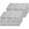 BUYBLIFE Grigio Adesivi per Piastrelle, 24 Pezzi Retro Piastrelle Adesive per Cucina 15x30cm PVC Autoadesiva Resistente al Calore Impermeabile Vinile Decorazione Della Casa per Bagno