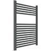 ERCOS Scaldasalviette Termoarredo Bagno Dimensioni 600x770 MM Radiatore Colore Grigio Profondo, Attacchi da 1/2 Fornito Con Kit Montaggio