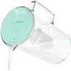 Wessper caraffa filtrante vetro da filtro 3l, con indicatore LED - Mente | borraccia filtrante, filtro carboni attivi acqua Classic, riduce il cloro e i metalli pesanti, senza BPA