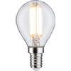 Paulmann 29073 Lampadina a filamento LED 230V goccia E14 230V 5,9W 806lm dimmerabile 45mm chiaro vetro 2700K - bianco caldo