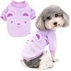 Zunea Cappotto Invernale per Cani di Piccola Taglia Pullover Cucciolo Maglione Morbido Caldo Vestiti Giacca Pullover Giubbotti Felpa Cappotto Abbigliamento per Chihuahua Yorkie Viola XL