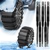 badaren Catene da Neve per Autoi, Catene da Neve Universali Antiscivolo di Emergenza da 5 Pezzi Adatte per Auto/Camion/SUV, Possono Essere Utilizzate Su Strade Innevate, Fangose e Piovose
