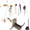 GMMG Giochi per Gatti Interattivi Gioco Gatto Interattivo Gioco per Gatti Cat Toy Giocattoli per Gatti con Campana e Ventosa per Giocare e in Casa Esercizio Interno