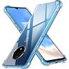 iVoler Cover per Oneplus 7T, Custodia Trasparente per Assorbimento degli Urti con Paraurti in TPU Morbido, Sottile Morbida in Silicone TPU Protettiva Case