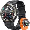 Cantaos Orologio Smartwatch Uomo Fitness Chiamate - Orologi Smart Watch 1,54 Rotondo Touch Schermo Contapassi Cardiofrequenzimetro Pressione Sanguigna Sportivo Tracker Impermeabile Compatibile Android con iOS