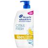 Head & Shoulders Citrus Fresh Shampoo anti-forfora per capelli grassi, 800 ml, erogatore di pompa, fino al 100% di protezione dalla forfora, clinicamente testato, sensazione di freschezza pulita con