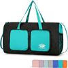 Outplea Borsone da Palestra Pieghevole Uomo Donna Impermeabile da 20L, Borsa Sportiva Ultraleggera, Borsa da Viaggio Multifunzionale per Weekender Nuoto Fitness Basket Campeggio Yoga, Verde