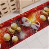 PETTI Artigiani Italiani - Tappeto Natalizio Cucina Antiscivolo Lavabile in Lavatrice, Passatoia Natalizia, Decorazione Natale Cucina 52x180 cm Babbo Natale, Made in italy