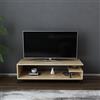 Hanah Home Supporto per TV, melammina, Quercia Nera, Taglia Unica