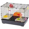 Ferplast Gabbia per Criceti VILLAGE 80, Gabbia Criceto 5 Livelli con Ruota Abbeveratoio e Casetta, Giochi per Criceti Tunnel, 82 x 51 x h 62 cm, in Metallo Verniciato e Plastica