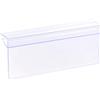 sourcing map Porta etichette 100 x 42 mm, in plastica trasparente, per mensole in vetro da 4-8 mm, confezione da 30