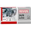 Novus/040 - 0026 24/6 DIN Super, 1000 pezzi