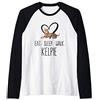 Australian Kelpie Dog Tees Eat Sleep Walk Australian Kelpie Dog Maglia con Maniche Raglan