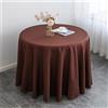 Highdi Tovaglia Rotonda Antimacchia, Hotel Banchetto Tovaglia Lavabile Tovaglie da Tavola Poliestere Tavolo Gonna per Giardino Matrimonio Festa Decorazione (220cm,caffè Scuro)