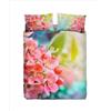 Bassetti Imagine Completo Copripiumino Singolo, Copripiumone Una Piazza 100% Cotone Peach Flower Stampa Digitale Alta Definizione, Sacco Piumone, Lenzuolo sotto con angoli, federa