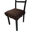 SalGiu Cuscini Sedia Cucina Volant Balza (set da 2) Con Lacci Imbottito Sfoderabile 40x40 cm (Marrone)