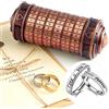 TUPARKA 5 Pz Da Vinci Codice Mini Cryptex San Valentino Interessante Creativo Regali di Compleanno Romantici per Lei Rosso Bronzo Colore