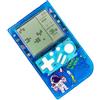 CZT Cute Block Console di gioco 23 giochi di mattoni Dispositivo di gioco retrò per bambini/studenti Console portatile puzzle Giochi cubici elettronici Regali portatili per ragazze di Natale (Blue)