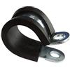 AERZETIX: Set di 5 Fascette in Acciaio Rivestite con Gomma per Tubi Cavo Filo Fissaggio a Vite (Ø16mm)