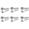 Feligio Appendi Accappatoio Bagno 6 Pezzi, Gancio Accappatoio Doccia con Vite, Ganci Appendiabiti in Acciaio Inox 304, Per Cucina Bagno Camera da Letto, Argenteo