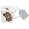 Royal Worcester Wrendale by Hannah Dale Highland Cow tazza, porcellana, multicolore