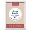 Europel cornice a scatto DIN A3 nero opaco, sistema Easy-Click, profilo 25x11 mm, alluminio anodizzato, pellicola antiriflesso, 328x451 mm, retro in polistirene grigio