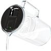 Wessper caraffa filtrante vetro 3 litri, con indicatore LED - Nero | borraccia filtrante, filtro carboni attivi acqua, riduce il cloro e i metalli pesanti, senza BPA