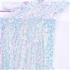 BrillShine Sirena Runner da Tavolo 63x300cm Paillettes Runner Tavola Moderno per Interni ed Esterni Decorazione per il Soggiorno Bianco
