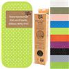 FAIR ZONE tappetino da bagno antiscivolo 76x34 cm tappeto antiscivolo senza plastica gomma naturale FSC 100% senza BPA+PVC inserto da bagno in lime/verde
