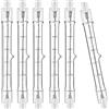 Jaenmsa R7S 6 Pezzi Lampadina Alogena 78mm 100W, Dimmerabile 230V J78 1000LM Bianco Caldo 2700k, Lampadine Alogene R7s Adatta per lampade da terra, lampadine stradali, lampade per paesaggi.