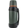 Olerd Thermos da caffè da 1,8 litri, grande, da viaggio, borraccia termica classica con tazza di plastica, bottiglia termica in acciaio inox da 2 l, per escursioni, pesca (verde)