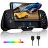Gorixer Controller per Nintendo Switch/OLED, RGB Monoblocco Joypad per Joy-Con con TURBO Regolabile, Dual Motor Vibration, Pro Controller per Gaming