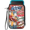 kwmobile Custodia Protettiva Compatibile con Nintendo 3DS XL - Astuccio con Chiusura Zip in Neoprene Pop Art multicolore