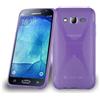 Cadorabo Custodia per Samsung Galaxy J5 2015 in Lila Orchidea - Morbida Cover Protettiva Sottile di Silicone TPU con Bordo Protezione - Ultra Slim Case Antiurto Gel Back Bumper Guscio