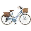 Via Veneto by Canellini Bicicletta Bici Citybike CTB Donna Vintage Retro Via Veneto Alluminio (Azzurro, 50)