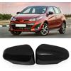 TTCR-II Copertura Specchietti Compatibile con Toyota Yaris Calotte Specchietti 2012 2013 2014 2015 2016 2017 2018 2019 Tappi Specchietti per Yaris 2012-2019（Nero）