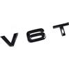 VmG-Store V6T Emblema in plastica con retro adesivo in schiuma (V6T nero lucido)