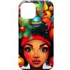 Black Girl Christmas Miracle Holiday Gif Custodia per iPhone 12 mini Ragazza nera magica pelle marrone ragazze melanina sorella di Natale