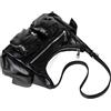 LYEAA Borsa tote in pelle di capacità Borsa multitasche versatile Borsa hobo a tracolla Borsa a tracolla retrò da donna Borsa alla moda for ragazza (Nero)