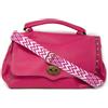 Emila Borsa verde lime con borchie donna a mano borchiata da lavoro ufficio tipo bag messenger postina grande capiente con tracolla porta documenti shopping shopper Verde lime