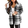 tinetill Giacca Camicia Da Donna Giacca Giacca A Maniche Lunghe Giacca Da Pilota Giacca Di Felpa Cappotto Di Flanella Casual Giacca Transizione Outwear Con Bottoni Primavera Autunno E Inverno