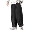 Tobysper Pantaloni da Jogging da Uomo in Velluto a Coste Larghe - Gamba Larga e Dritta, Caldi Invernali in Pile, Vintage, Giapponesi, Rilassati, Hip Hop