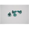 Bianchi - Set 4 Viti Alluminio Torx M5x14mm Per Portaborraccia Colore Celeste Con Logo Bianchi C8655316/CK