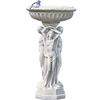 Design Toscano OS59146 Fontana con Piedistallo Colonna di Menadi, Beige, 45.5x45.5x89 cm