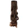 WIG ME UP - Toupet Coda di Cavallo Mix di Castano Ondulato 63 cm con Graffette e Fettucce per il fissaggio YZF-1094HT-2T30