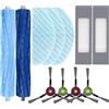Odashen Accessori Kit di per Ecovacs Deebot OZMO T9 AIVI, T9 AIVI +, T9 PRO, T9 MAX | con 2 Spazzole Principali, 3 Panni Mocio, 2 Filtri, 4 Spazzole Laterali