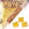 Bukezudang Mattarello natalizio in rilievo, mattarello natalizio, motivo mattarello per biscotti, pasta di Natale, 35 x 4,5 cm