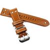 Sulla Cinturino in pelle per orologio militare della Nato, da 22 mm, in stile da pilota, extra resistente, di colore marrone chiaro