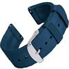Archer Watch Straps - Cinturini a Sgancio Rapido in Nylon con Trama Ispirata alle Cinture di Sicurezza (Blu Navy, 18mm)
